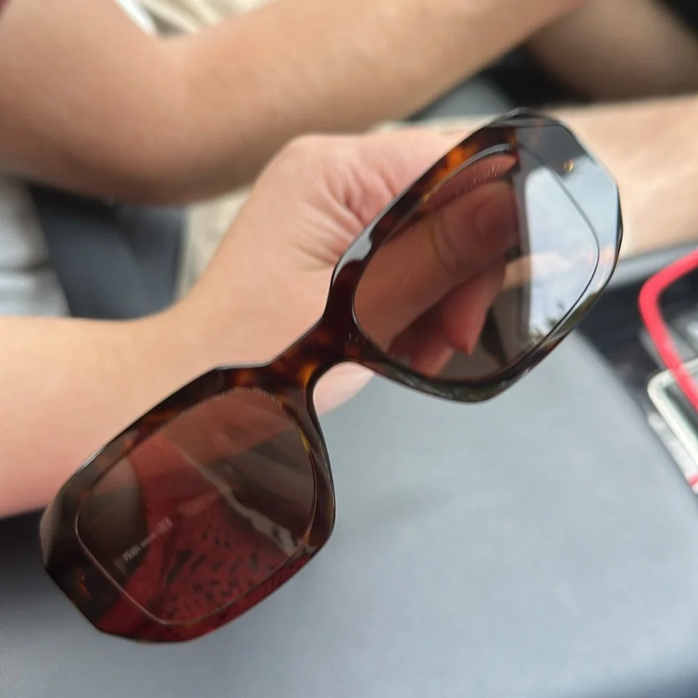 PRADA Tortious Scultoreo Narrow Sunglasses in Havana Sunglasses PR 17WS - Picture 16 of 16